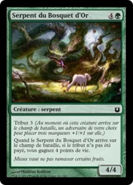Serpent du Bosquet d'Or, carte Magic BNG 141 — extension Créations divines