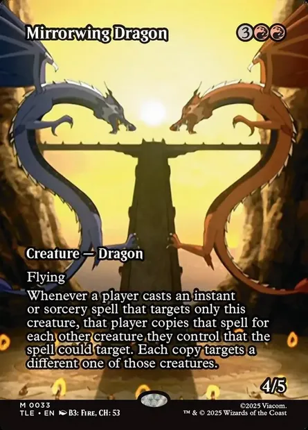 Mirrorwing Dragon, Magic card TLE 33 — Avatar: The Last Airbender Eternal set