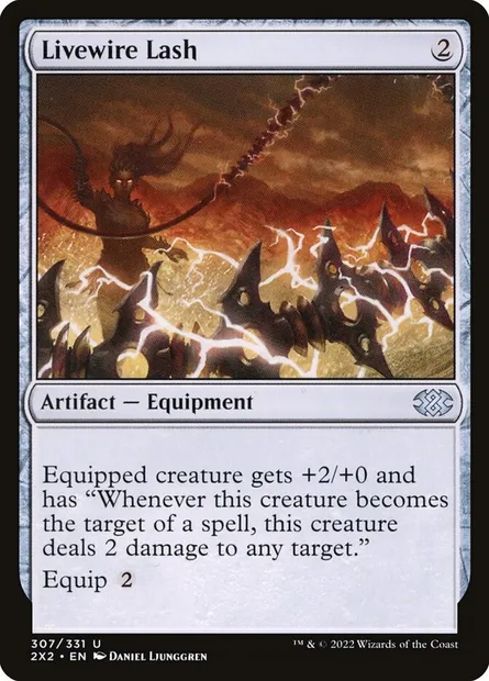 Livewire Lash, Magic card 2X2 307 — Double Masters 2022 set