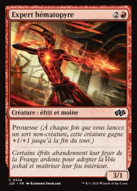 Expert hématopyre, carte Magic J25 524 — extension Foundations Jumpstart