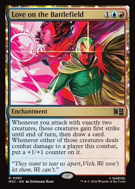 Love on the Battlefield, Magic card MSC 87 — Marvel Super Heroes Commander set