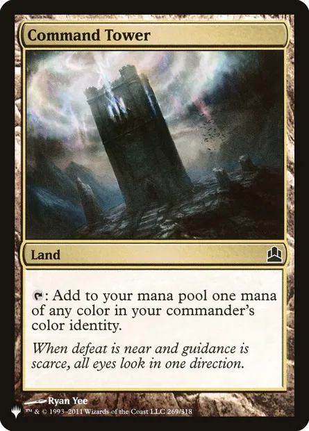 Tour de commandement, carte Magic PLST CMD-269 — extension The List