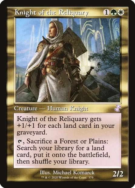 Knight of the Reliquary, Magic card TSR 379 — Time Spiral Remastered set