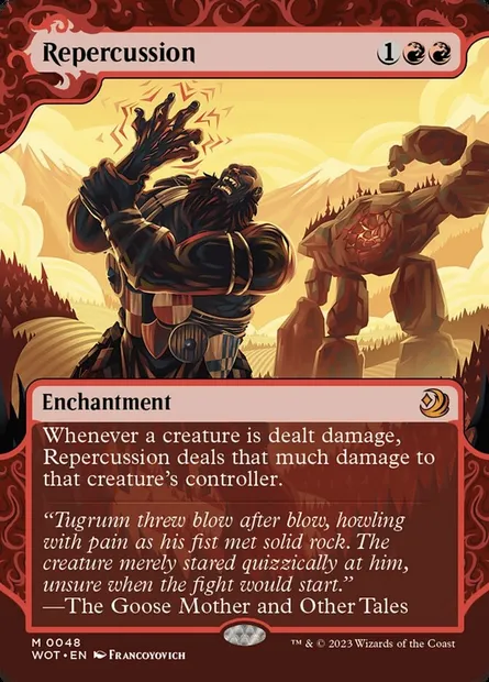 Repercussion, Magic card WOT 48 — Wilds of Eldraine: Enchanting Tales set