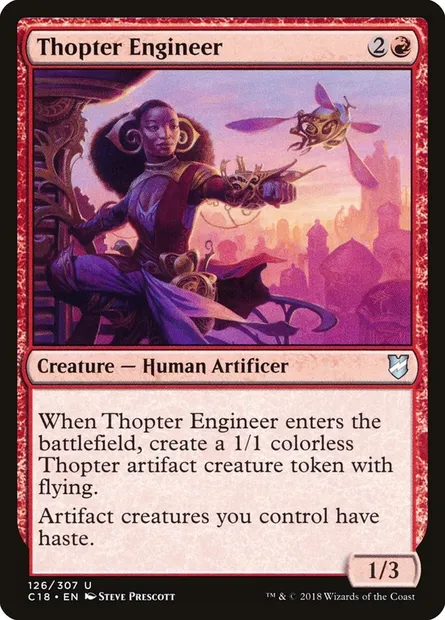 Thopter Engineer, Magic card C18 126 — Commander 2018 set