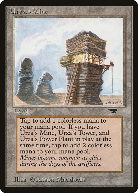 Mine d'Urza, carte Magic ATQ 83d — extension Antiquities