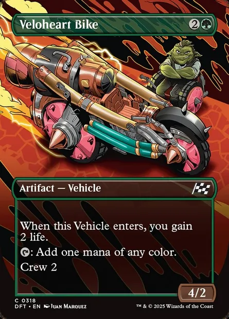 Veloheart Bike, Magic card DFT 318 — Aetherdrift set