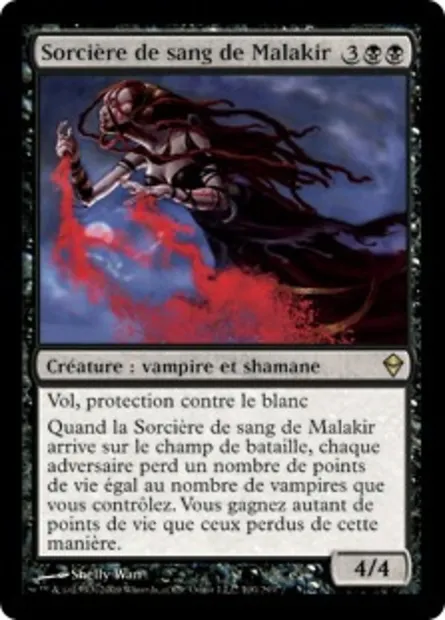 Sorcière de sang de Malakir, carte Magic ZEN 100 — extension Zendikar