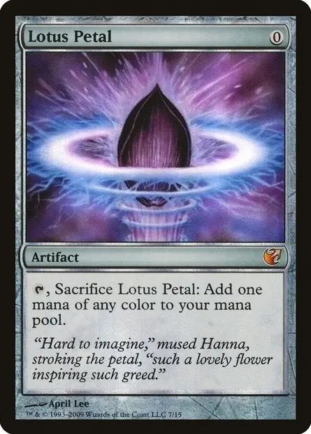 Pétale de lotus, carte Magic V09 7 — extension From the Vault: Exiled