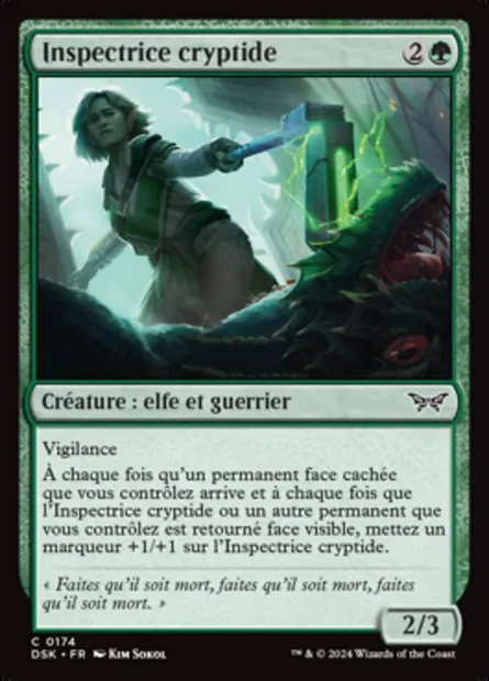 Inspectrice cryptide, carte Magic DSK 174 — extension Duskmourn: House of Horror