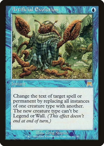 Artificial Evolution, Magic card ONS 67 — Onslaught set