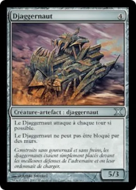 Djaggernaut, carte Magic 10E 328 — extension Dixième édition