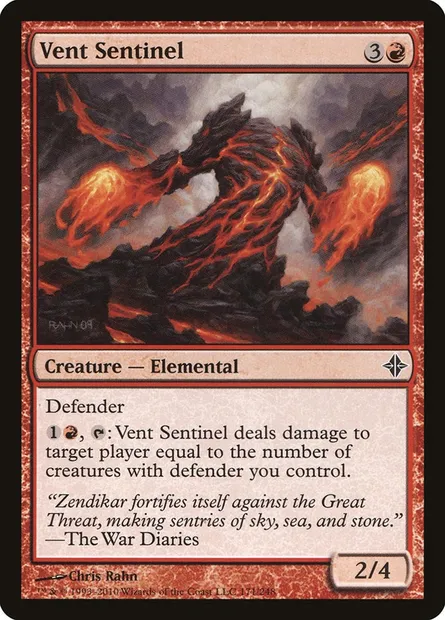 Vent Sentinel, Magic card ROE 171 — Rise of the Eldrazi set