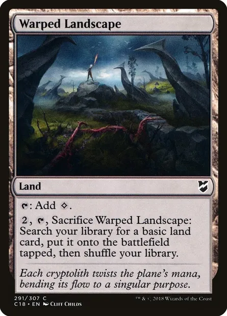 Warped Landscape, Magic card C18 291 — Commander 2018 set