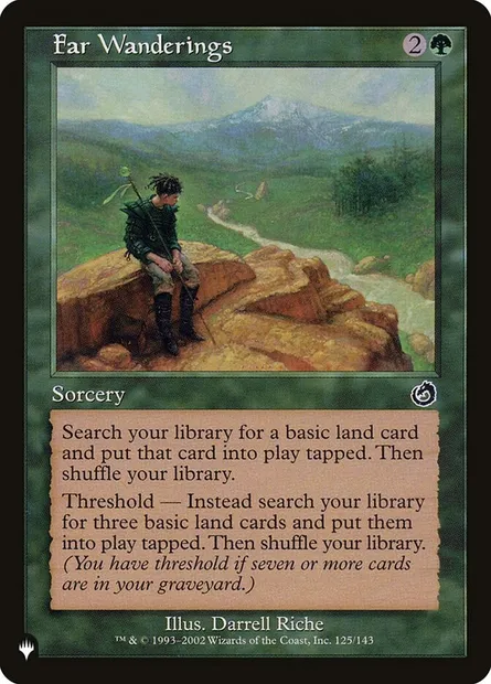 Far Wanderings, Magic card PLST TOR-125 — The List set