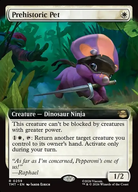 Prehistoric Pet, Magic card TMT 259 — Teenage Mutant Ninja Turtles set