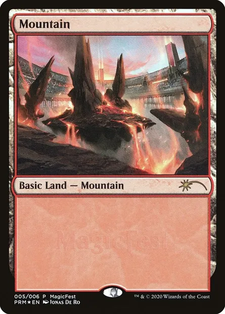 Mountain, Magic card PF20 5 — MagicFest 2020 set