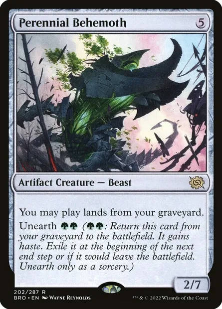 Perennial Behemoth, Magic card BRO 202 — The Brothers' War set