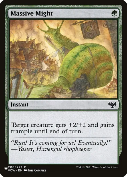 Puissance massive, carte Magic PLST VOW-208 — extension The List