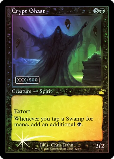 Crypt Ghast, Magic card RVR 322z — Ravnica Remastered set