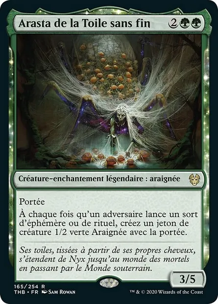 Arasta de la Toile sans fin, carte Magic THB 165 — extension Theros Beyond Death
