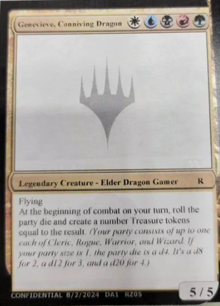 Genevieve, Conniving Dragon, carte Magic UNK RZ05a — extension Unknown Event