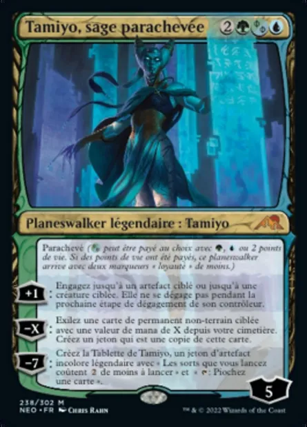 Tamiyo, sage parachevée, carte Magic NEO 238 — extension Kamigawa: La Dynastie Néon