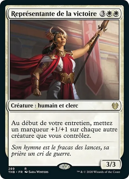 Représentante de la victoire, carte Magic THB 289 — extension Theros Beyond Death