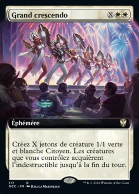 Grand crescendo, carte Magic NCC 117 — extension New Capenna Commander
