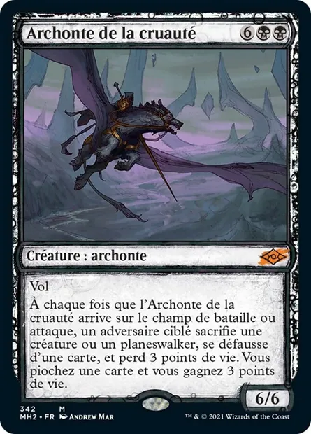 Archonte de la cruauté, carte Magic MH2 342 — extension Horizons du Modern 2
