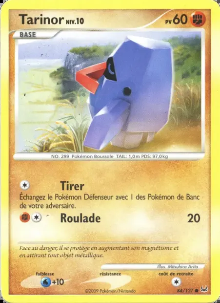 Tarinor, carte Pokémon PL 84 — extension Platine