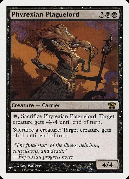 Phyrexian Plaguelord, Magic card 8ED 153 — Eighth Edition set