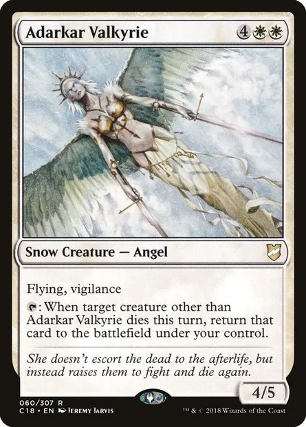 Adarkar Valkyrie, Magic card C18 60 — Commander 2018 set