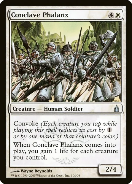 Phalange du Conclave, carte Magic RAV 10 — extension Ravnica: La Cité des Guildes