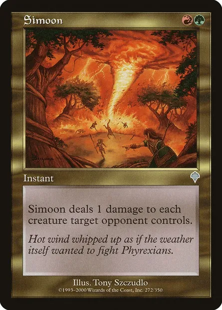 Simoon, Magic card INV 272 — Invasion set