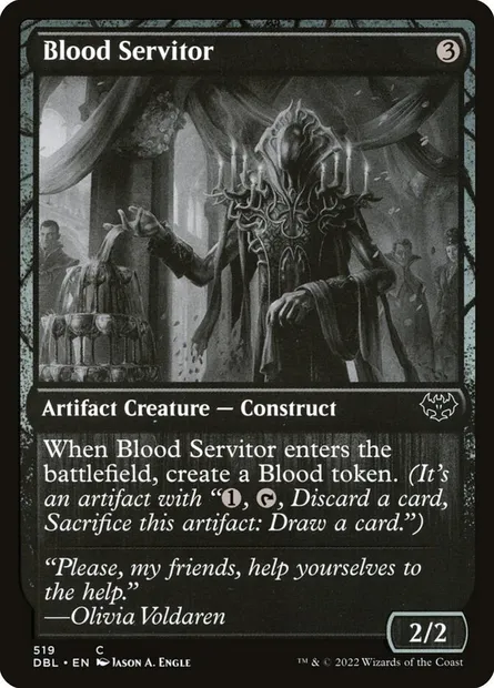 Blood Servitor, Magic card DBL 519 — Innistrad: Double Feature set