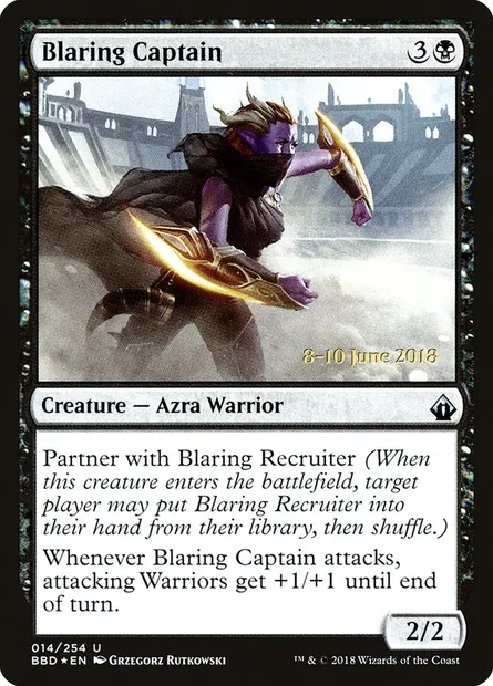 Blaring Captain, carte Magic PBBD 14s — extension Battlebond Promos