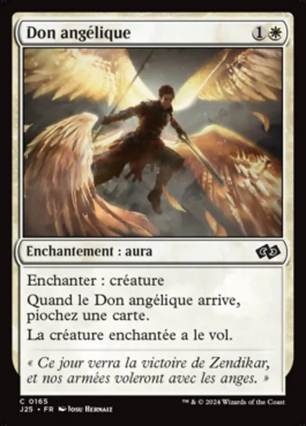 Don angélique, carte Magic J25 165 — extension Foundations Jumpstart