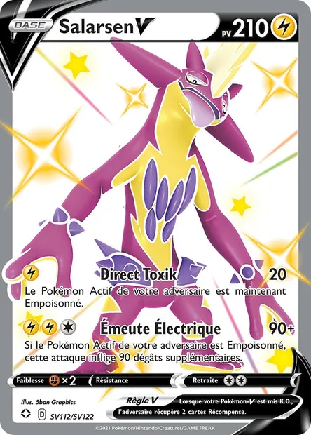 Salarsen V, carte Pokémon SHF SV112 — extension Destinées Radieuses