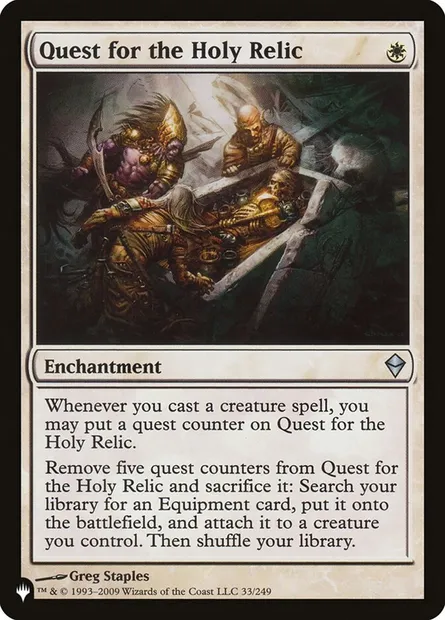 Quest for the Holy Relic, Magic card PLST ZEN-33 — The List set