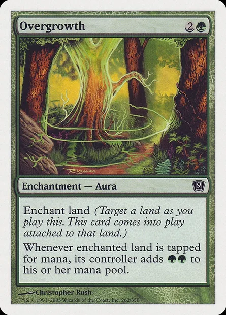 Overgrowth, Magic card 9ED 262 — Ninth Edition set