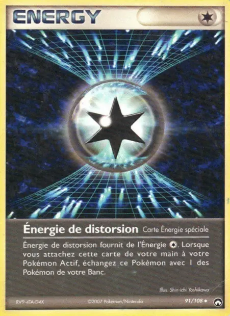Énergie de distorsion, carte Pokémon PK 91 — extension EX Gardiens du Pouvoir