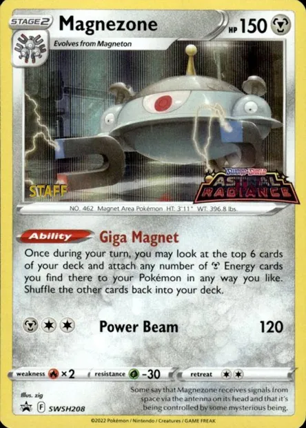 Magnezone, Pokémon card PRE 208s — Prerelease Promos set