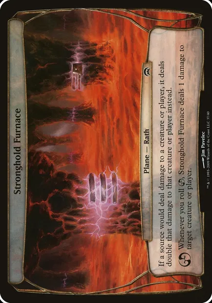 Stronghold Furnace, Magic card OHOP 37 — Planechase Planes set
