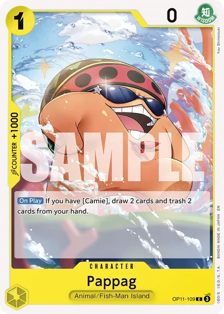 Pappag, One Piece card OP11-109 — A FIST OF DIVINE SPEED set