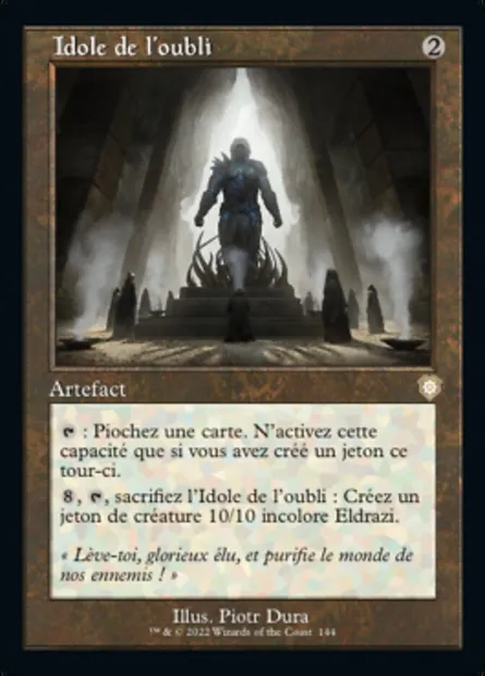 Idole de l'oubli, carte Magic BRC 144 — extension The Brothers' War Commander
