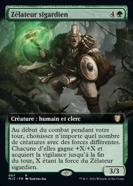 Zélateur sigardien, carte Magic MIC 67 — extension Midnight Hunt Commander