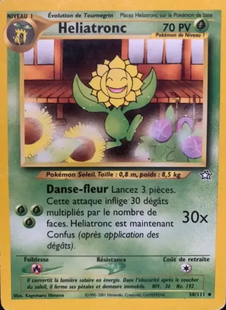 Héliatronc, carte Pokémon NG 50 — extension Neo Genesis
