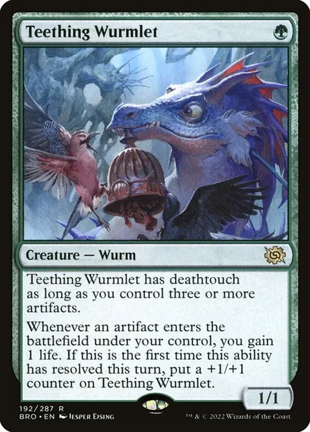 Teething Wurmlet, Magic card BRO 192 — The Brothers' War set