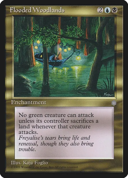 Sylves inondées, carte Magic ICE 290 — extension Ere Glaciaire